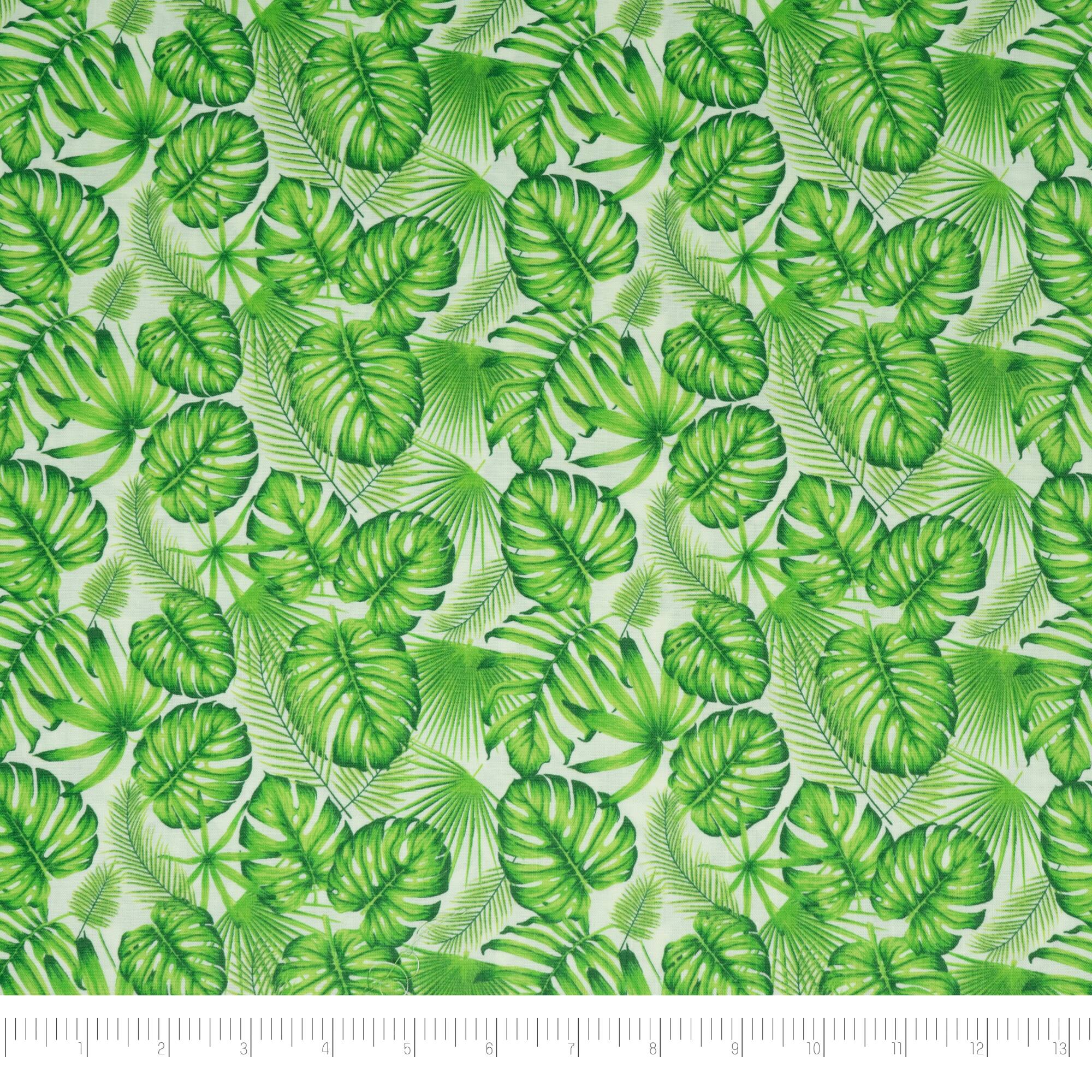 SINGER Palm Leaves Cotton Fabric